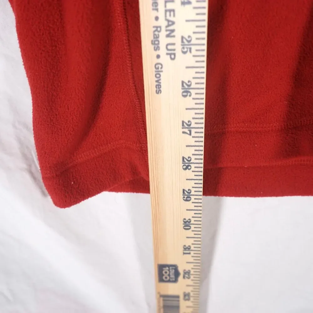 Patagonia Fleece Quarter Zip Red Medium